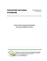 PHILIPPINE NATIONAL PNS/BAFS 267:2019 ICS 65.020.30 .